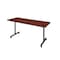 Kobe Rectangle Training Table, 66" W, 29" H, Laminate Top, Cherry MKTRCC6624CH - alternate 1